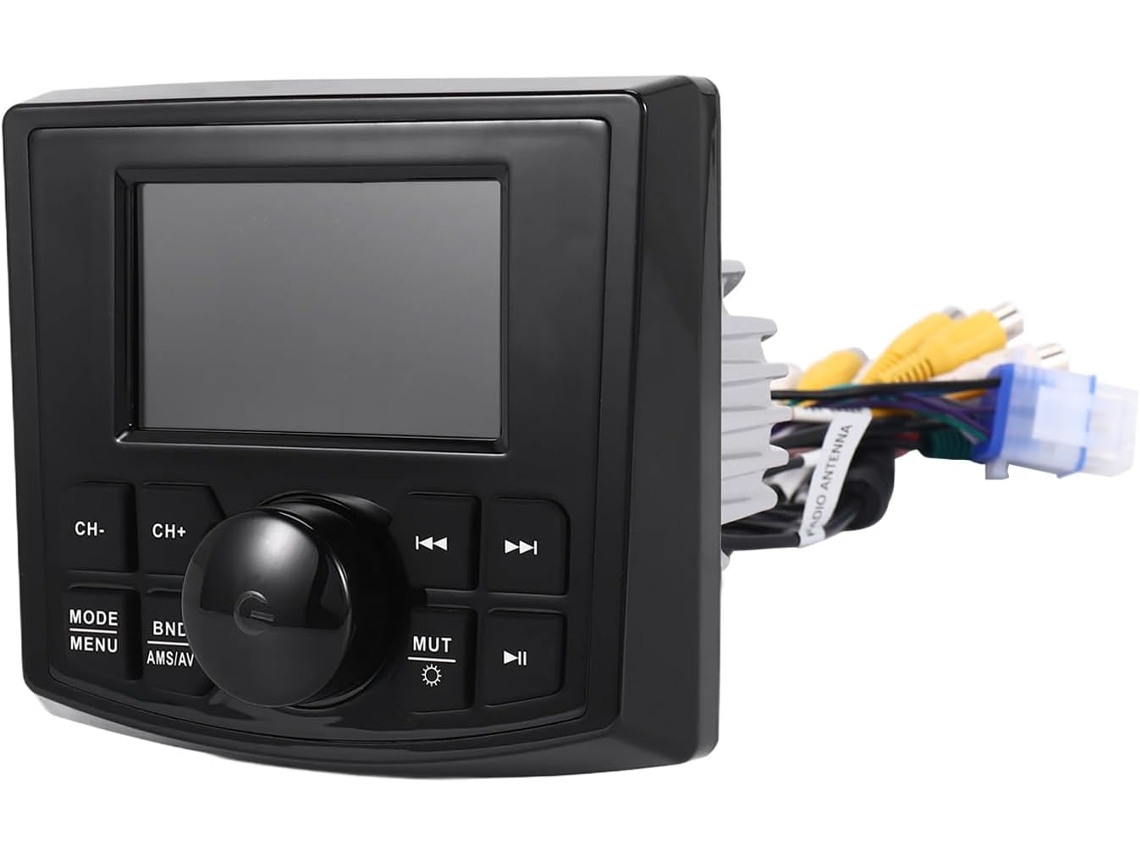 Radio Marina Mp5, Estéreo Para Barcos, Pantalla De 3 Pulgadas, Reproductor Multimedia De Video, Resistente Al Agua, Bluetooth, Aux, Am/fm.