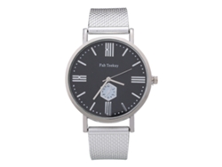 Reloj De Pulsera Zhoulianfa De Piel Sintética Con Cuarzo Y Esfera Redonda, Estilo Casual Para Parejas (blanco)