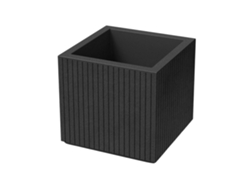 Maceta De Rotomoldeo Coro Square Carbón Ø40x36