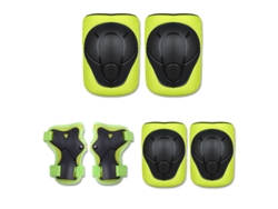 Rodilleras, coderas, patinetas, bicicletas, bicicletas de equilibrio, equipo de protección infantil, juego (S-15-30kg) YUYSAN verde