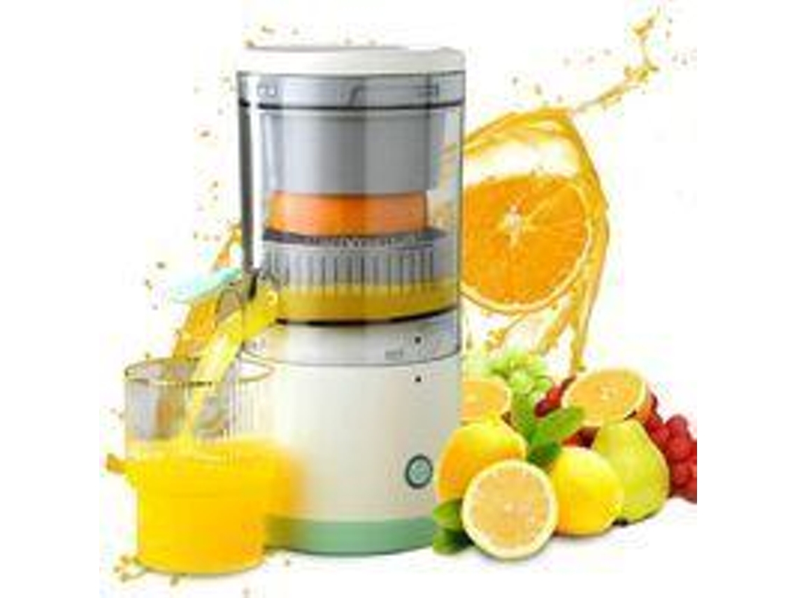 JILLIOPER Exprimidor eléctrico de cítricos, prensa multifuncional para naranjas y limones, operación de un solo toque, exprimidor portátil con función inversa p