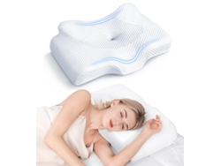 Almohada Cervical Osteopática, Almohadas De Espuma Viscoelástica Inodoras Con Diseño Hueco, Almohada Ortopédica Ajustable