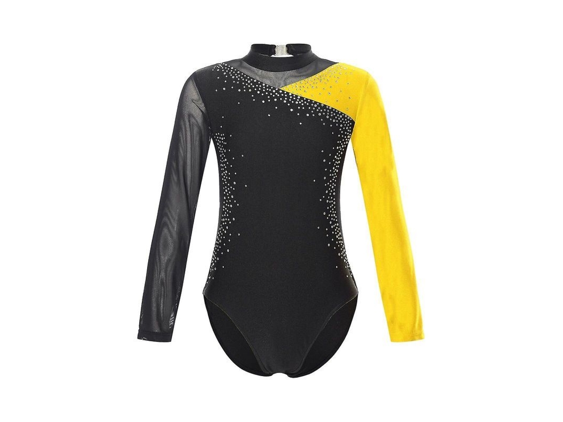 2026-traje De Gimnasia Rítmica Para Niñas Adolescentes Leotardo De Baile Ballet De Parches Manga Larga Yoga Patinaje Monos