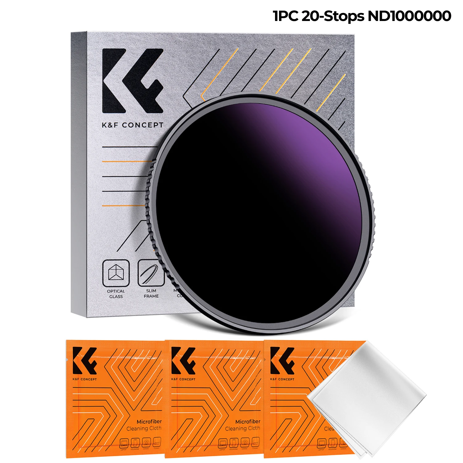 Protector solar Nd1000000 (20 pasos), serie Nano-k, 62 mm