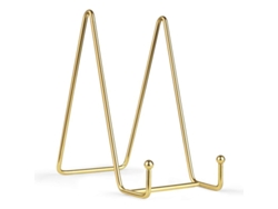 2026-soportes De Placa Linjou 6 Pulgadas Oro Hierro Easel Para Placas Decorativas Fotos Marco 2 Pack 6 Pulgadas