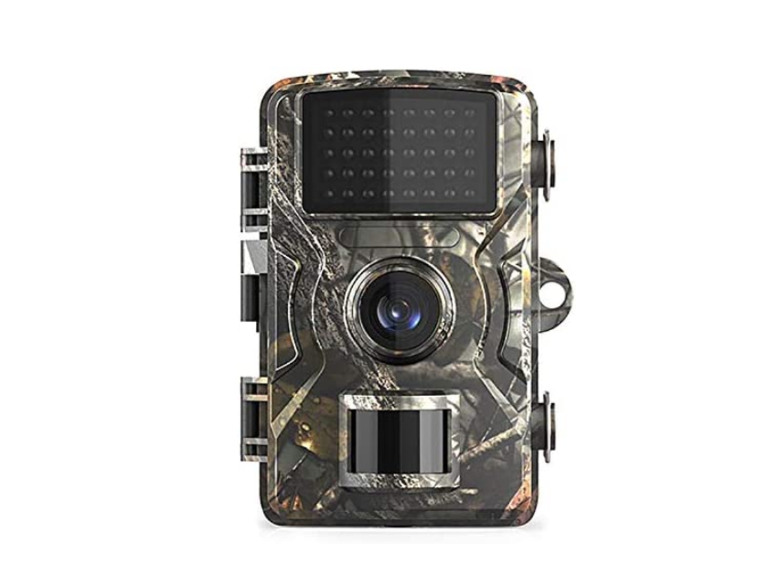 Cámara de caza 12MP 1080P Wildlife Hunting Trail y Game Camera Cámara de seguridad activada por movimiento, verde BISBISOUS