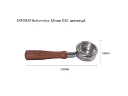Cafetera E61 De Madera Maciza con Mango Sin Fondo Cafetera Universal De 58 Mm En Caoba