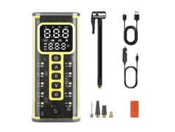 Inflador De Neumáticos Portátil De 150 Psi Y 20000 Mah Con Manómetro De Doble Pantalla Para Suv, Bicicletas Y Balones Czhhmart