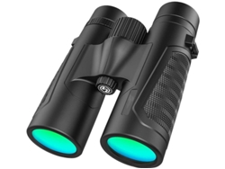 Binoculares profesionales 12x42 con lentes de color Bak4 HD para observación de aves, senderismo, viajes, caza y deportes Yizhood (negro)