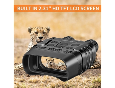 Binoculares Digitales De Visión Nocturna 7X31 Mm 2.31 Tft Lcd Cámara Fotos Videos Grabador En Full Darkblack BISBISOUS