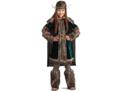 Disfraz de Niña DISFRAZZES Vikinga Verde (Talla: 10 a 12 años)