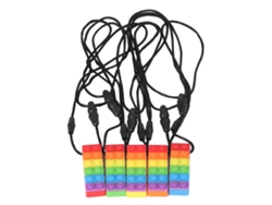 Juguetes Para La Dentición Del Bebé, Silicona Sin Bpa, Diseño Arcoíris, Chupete, Masajeador De Dientes.
