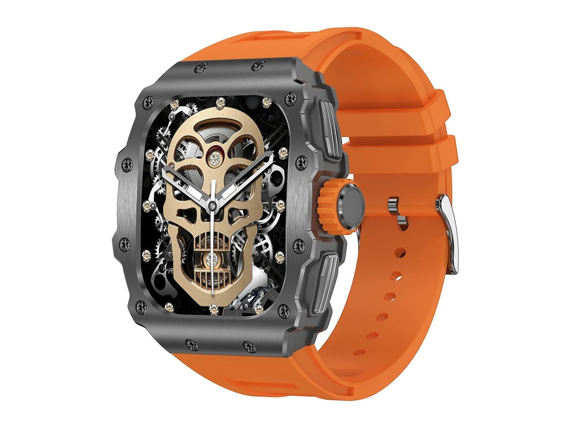 Reloj inteligente Ak65 para hombre de 1,95 pulgadas con monitor de sueño, llamadas Bluetooth y función deportiva, marco negro. Ly Ebike