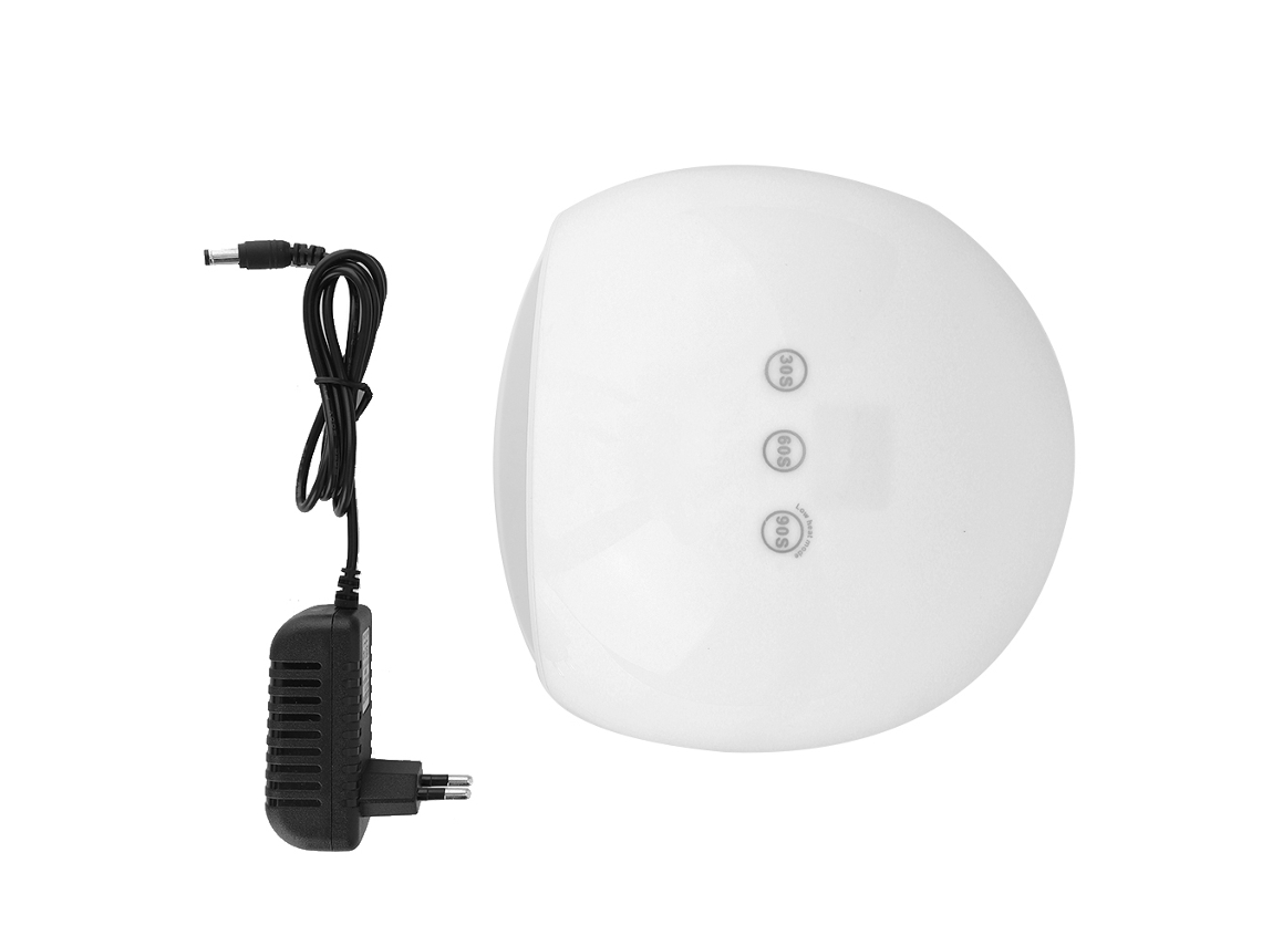 Lámpara De Uñas Uv Led Potente 75w Secado Rápido Sensor Inteligente Para Manicura Blanca