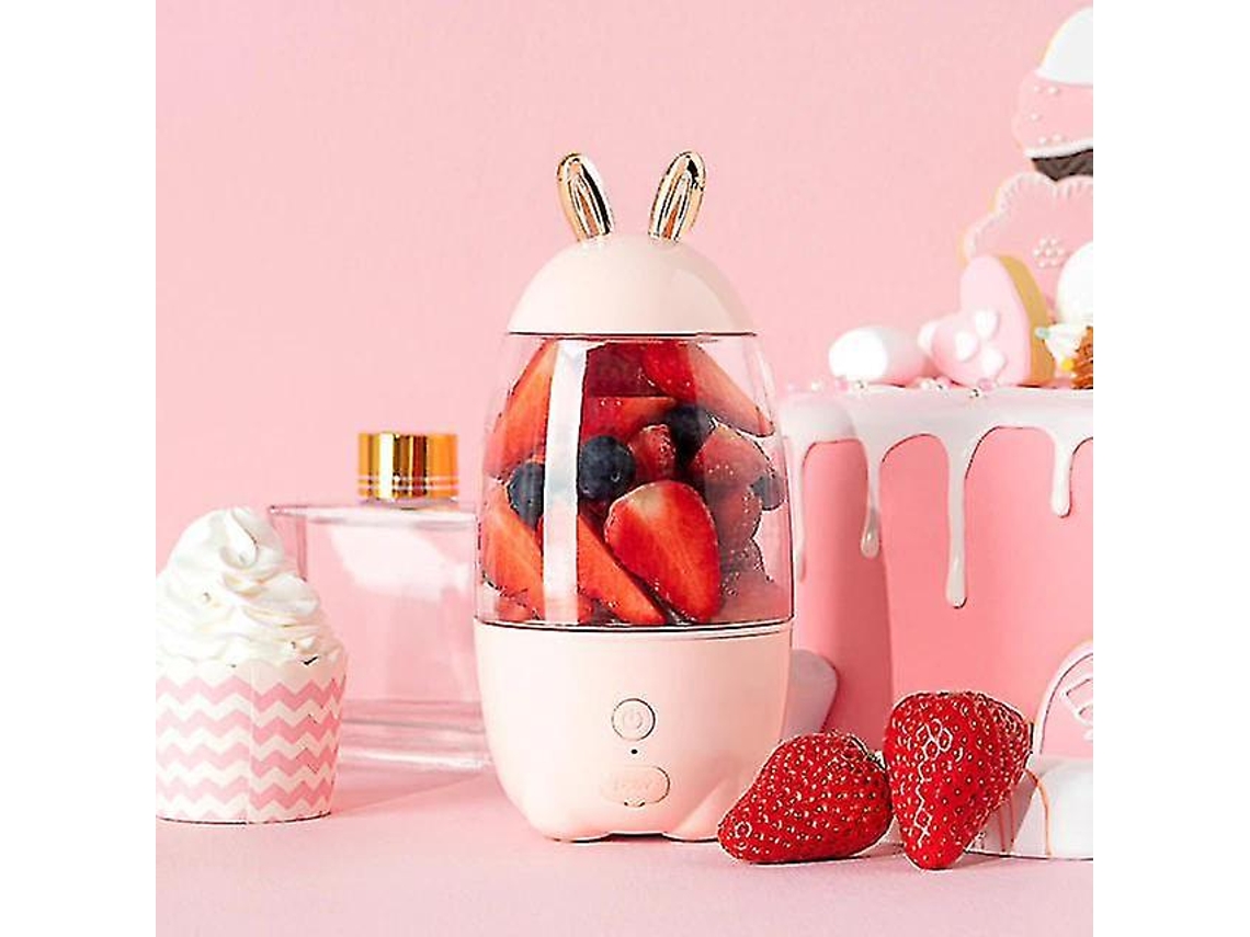Exprimidor portátil eléctrico, licuadora, exprimidor rosa Ushion