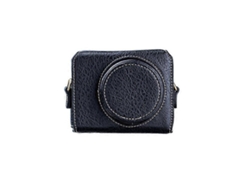 Estuche portátil de cuero sintético para cámara compatible con Sony Zv1, funda protectora extraíble con correa, bolsa de almacenamiento magnética Facpoet