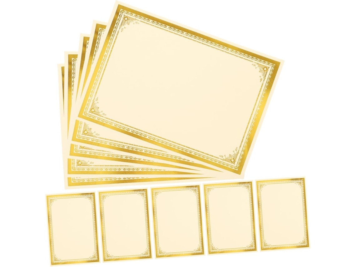 35 hojas de papel para certificados honoríficos, diplomas o para redactar diplomas y certificados. SFUSHOS