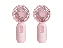 Juego de 2 mini ventiladores personales portátiles, tres velocidades, ideales para viajes, ventilador de pestañas, fácil...
