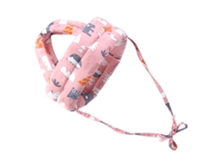 Casco De Seguridad Infantil De Algodón Suave Para La Protección De La Cabeza Del Bebé - Para Gatear Y Caminar - Bosque Rosa