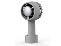 Mini ventilador portátil de mano con refrigeración semiconductora para un enfriamiento rápido, recargable por USB, color gris Gusshious