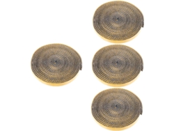 4 Rollos De Burlete Autoadhesivo Para Puertas De Vidrio De Estufas, Resistente A Altas Temperaturas