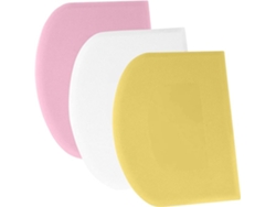 Raspador De Masa - Juego De 3 Cortadores De Masa De 4,7 X 3 Pulgadas - Flexible - Antideslizante - Accesorio De Repostería
