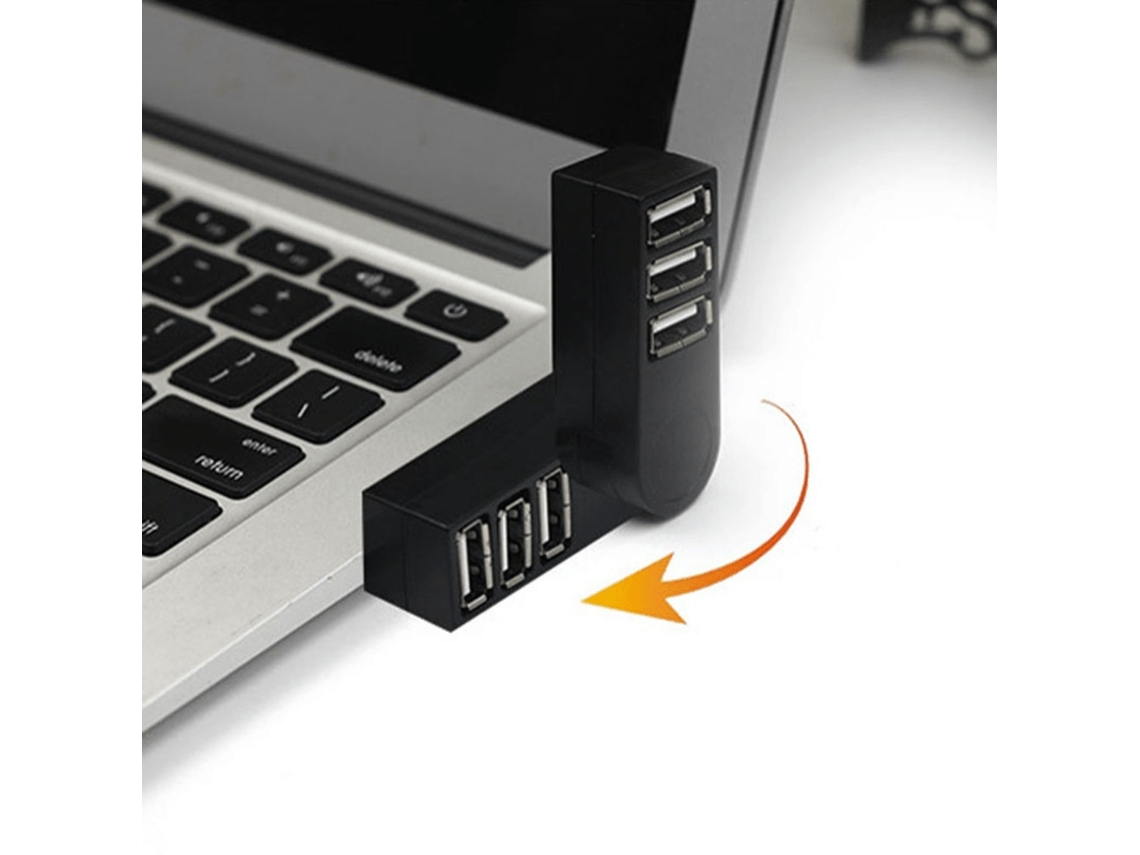 Adaptador Divisor Usb De Tres Puertos Para Ordenadores Con Usb-c, Para La Transferencia De Datos En Cualquier Lugar.