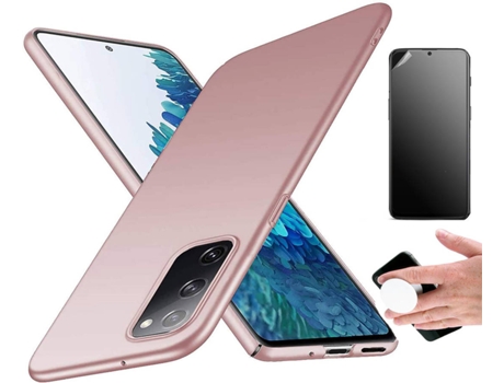 Kit Carcasa Y Protector Xiaomi Note 10S Ultimatte Turtleshell Y Popsocket Rosa