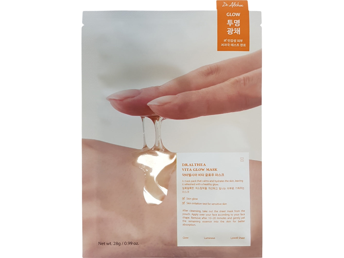 Mascarilla facial de tela Dr. Althea Vita Glow, 28 g.