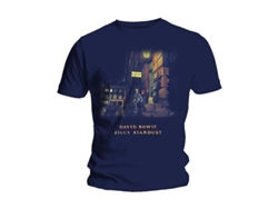 Camiseta ROCK OFF David Bowie - Ziggy Stardust Azul (Talla: L)