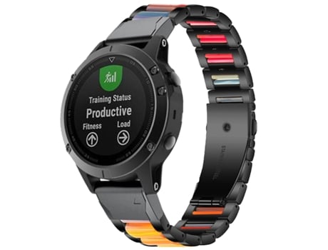 Correa Acero para Garmin fenix 5X Turmalina