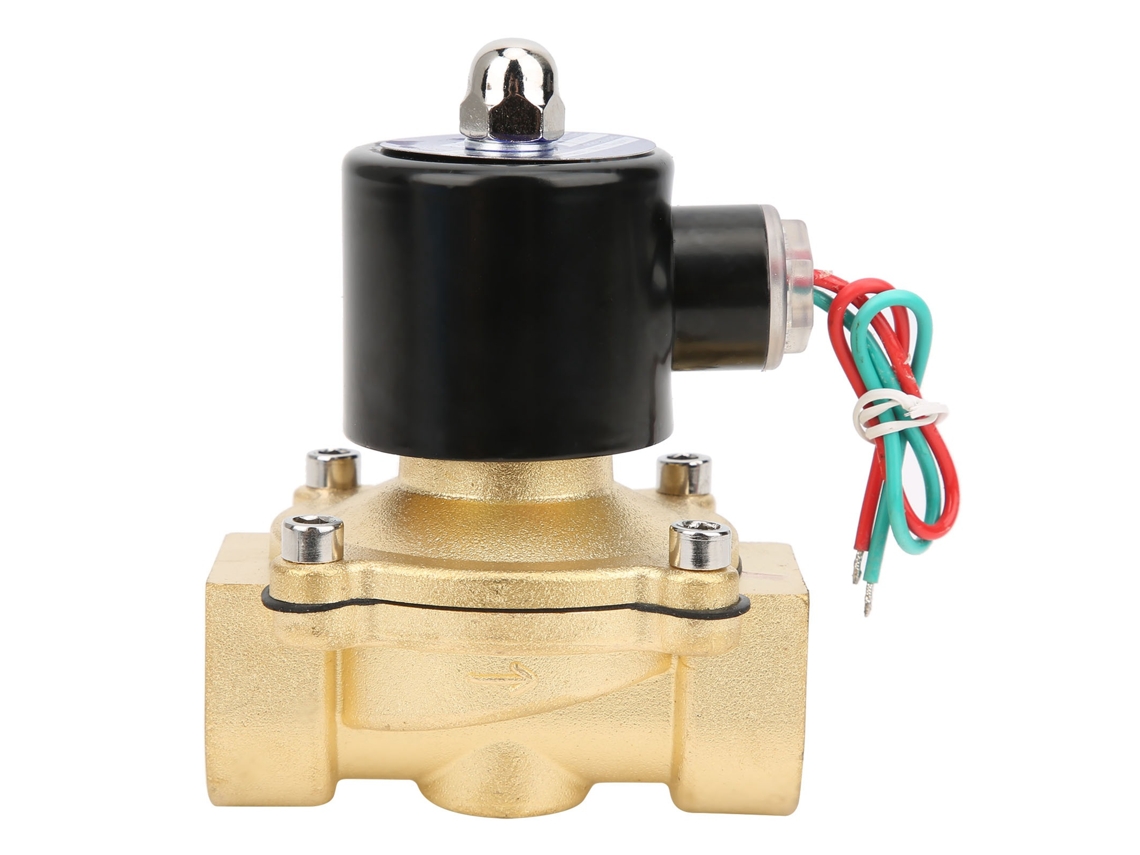 Válvula Solenoide De Latón G1 Pulgada, Cierre Normal, Directa, Presión De Agua, 2w-250-25 Dc12v