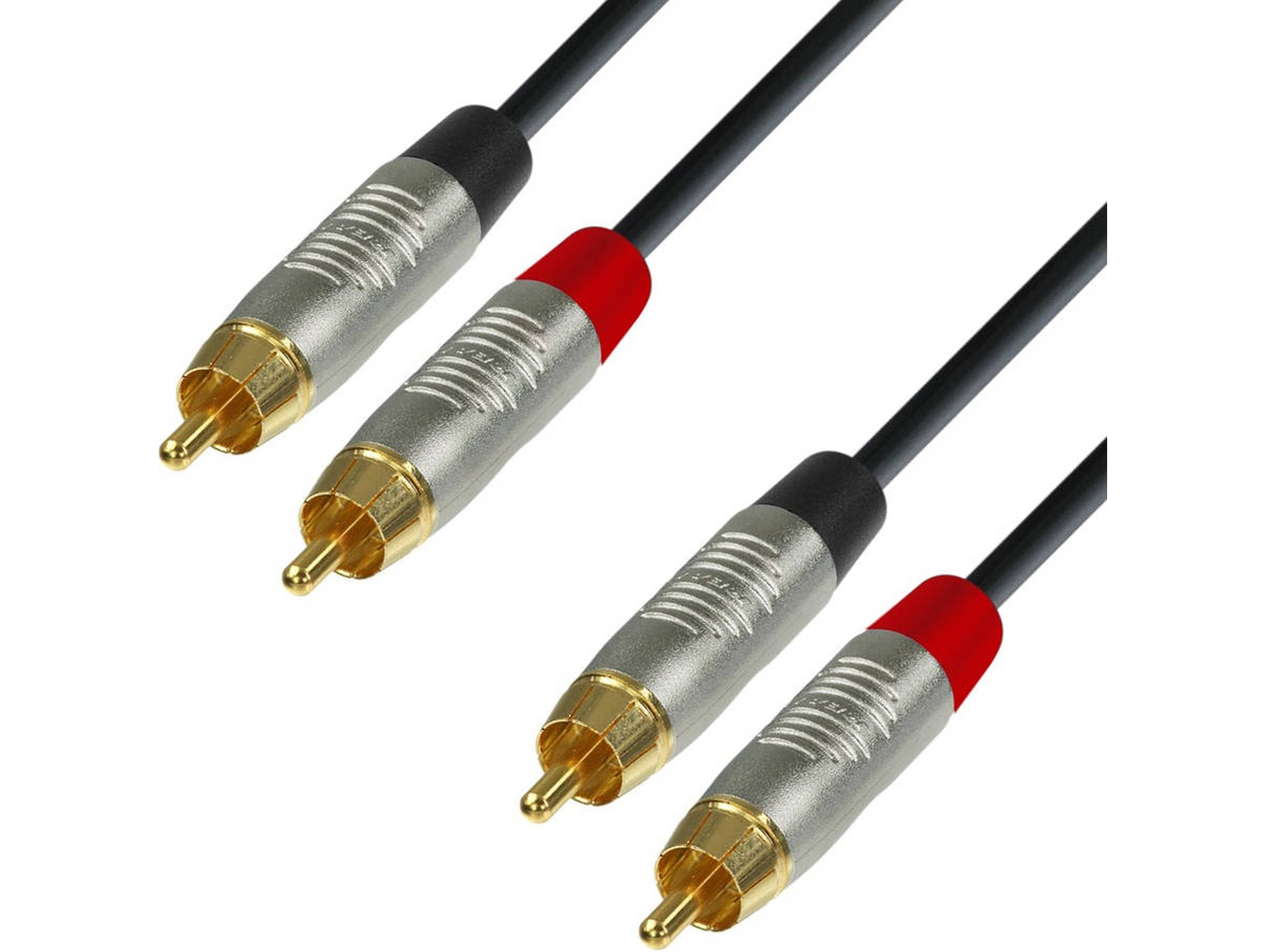 Cable de Audio ADAM HALL (RCA - 1.5 m - Negro)