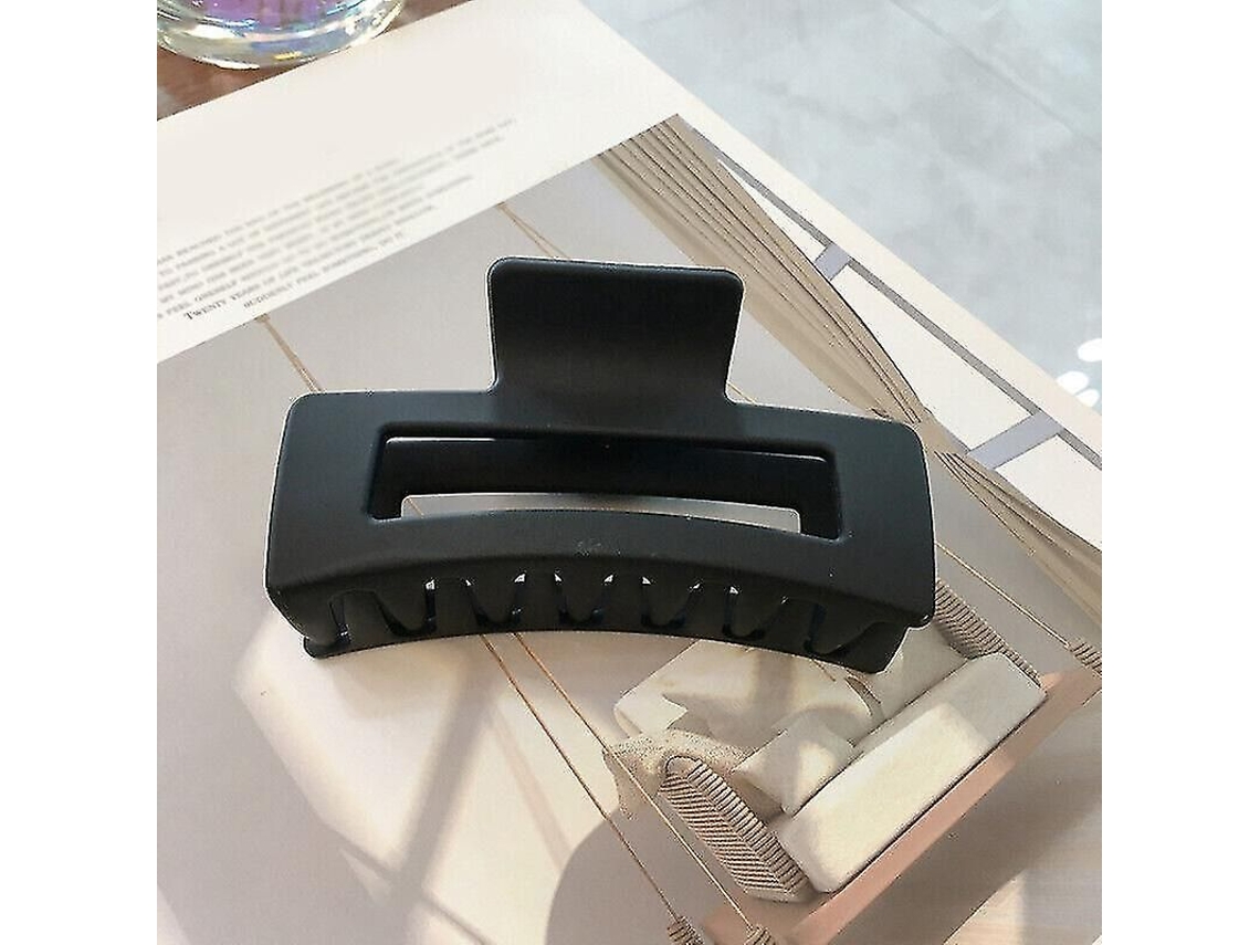 Pinza para el cabello rectangular de plástico/resina 2026 para mujer, accesorio de moda para el cabello, tamaño 10,5 cm x 5,8 cm, diseño único e informal.