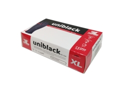 Guantes 3L INTERNACIONAL De Nitrilo Uniblack 100 Uds (Talla Xl)