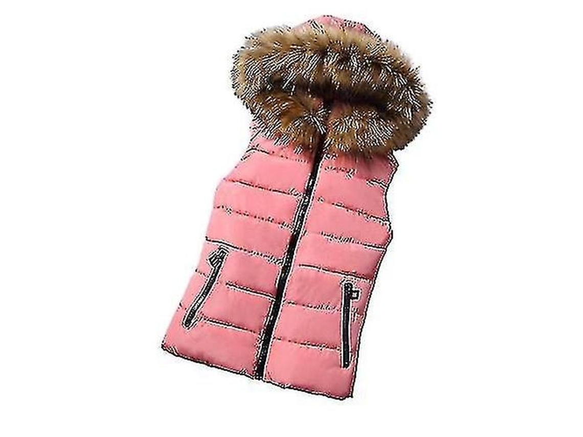 2026-chaleco Acolchado Para Mujer Con Capucha Removible Abrigo Casual Cálido Invierno Chaleco De Algodón Con Bolsillos Laterales Cierre Zipper