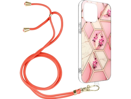 Carcasa iPhone 13 Mini AVIZAR BACK-MARNEK-PK-13MI Geométrico Rosa