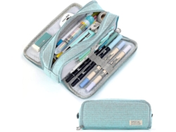 Estuche de gran capacidad con 3 compartimentos para lápices, ideal para la escuela y para adolescentes. Chennnls