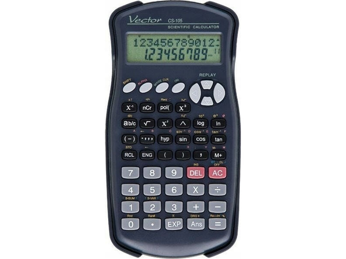 Calculadora científica vectorial Kav Cs 105 negra