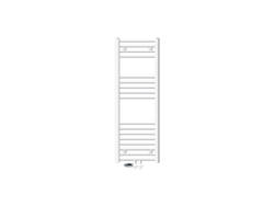 Radiador de baño de conexión central 400x1200 mm blanco recto con juego de conexión Luxebath