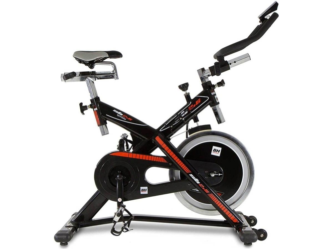 Bh Fitness Bicicleta indoor sb2.6 de ciclismo h9173 soporte tabletsmartphone spinning negro 119x52x104cm volante 22 115