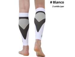 Medias de compresión para piernas y pantorrillas para aliviar el dolor (blancas, 1 par, talla L)