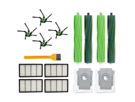 Sacos de pó com escova lateral para filtro irobot roomba i7 e5 e6 i series robot