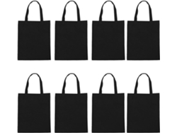 De 8 Sacolas De Compras Reutilizáveis Em Lona, Versáteis E Grandes.