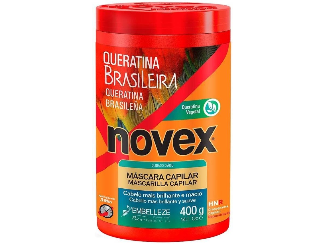 Mascarilla NOVEX Queratina Brasileña 400g