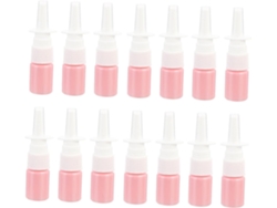 Juego De 50 Botellas Pulverizadoras De Pet, 5 Ml, Tapa Plana De 18 Mm, Color Rosa.
