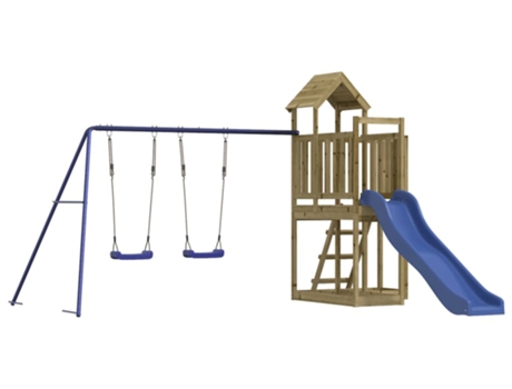 Parque Infantil De Exterior VIDAXL Marrón Madera