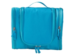 Neceser de viaje unisex colgante, organizador de gran capacidad, impermeable, ligero, azul (9,44 x 4,13 x 7,87 pulgadas/9,44 x 4,13 x 20 cm)