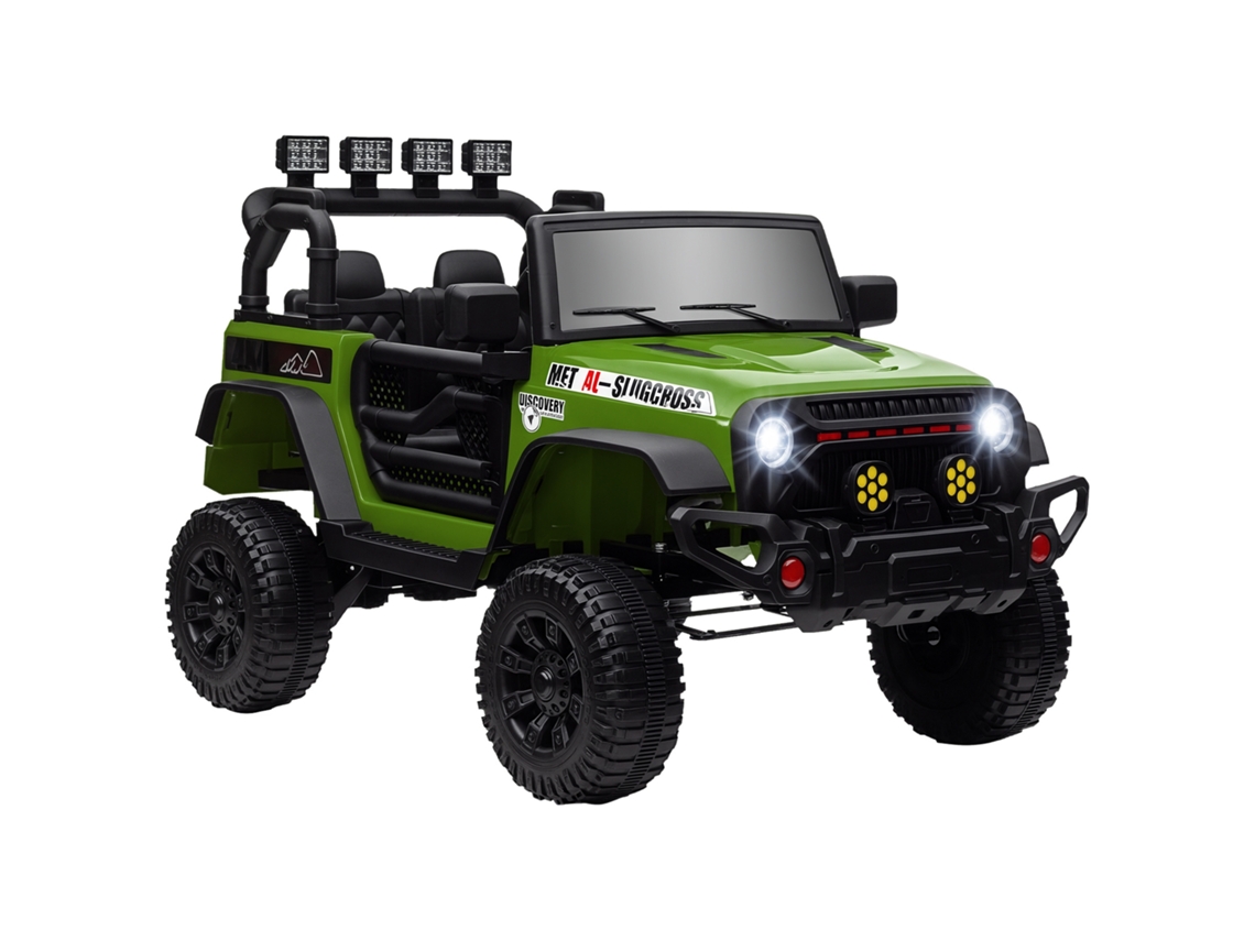 Buggy Utv Eléctrico Infantil 12v 2 Motores Control Remoto Verde