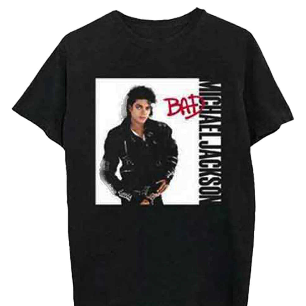 Michael Jackson Bad Album T-shirt Unisex Rockinstone Size:xxl